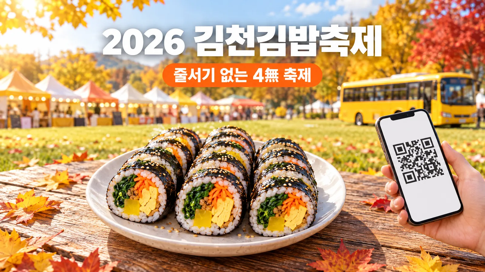 2026 김천김밥축제 개막, 줄서기 없는 4無 축제로 달라진 점 총정리의 핵심 내용을 보여주는 가로형 대표 이미지