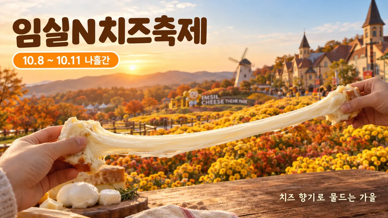 2026 임실N치즈축제, 치즈 향기 가득한 가을 나흘 여행 총정리의 핵심 내용을 보여주는 가로형 대표 이미지