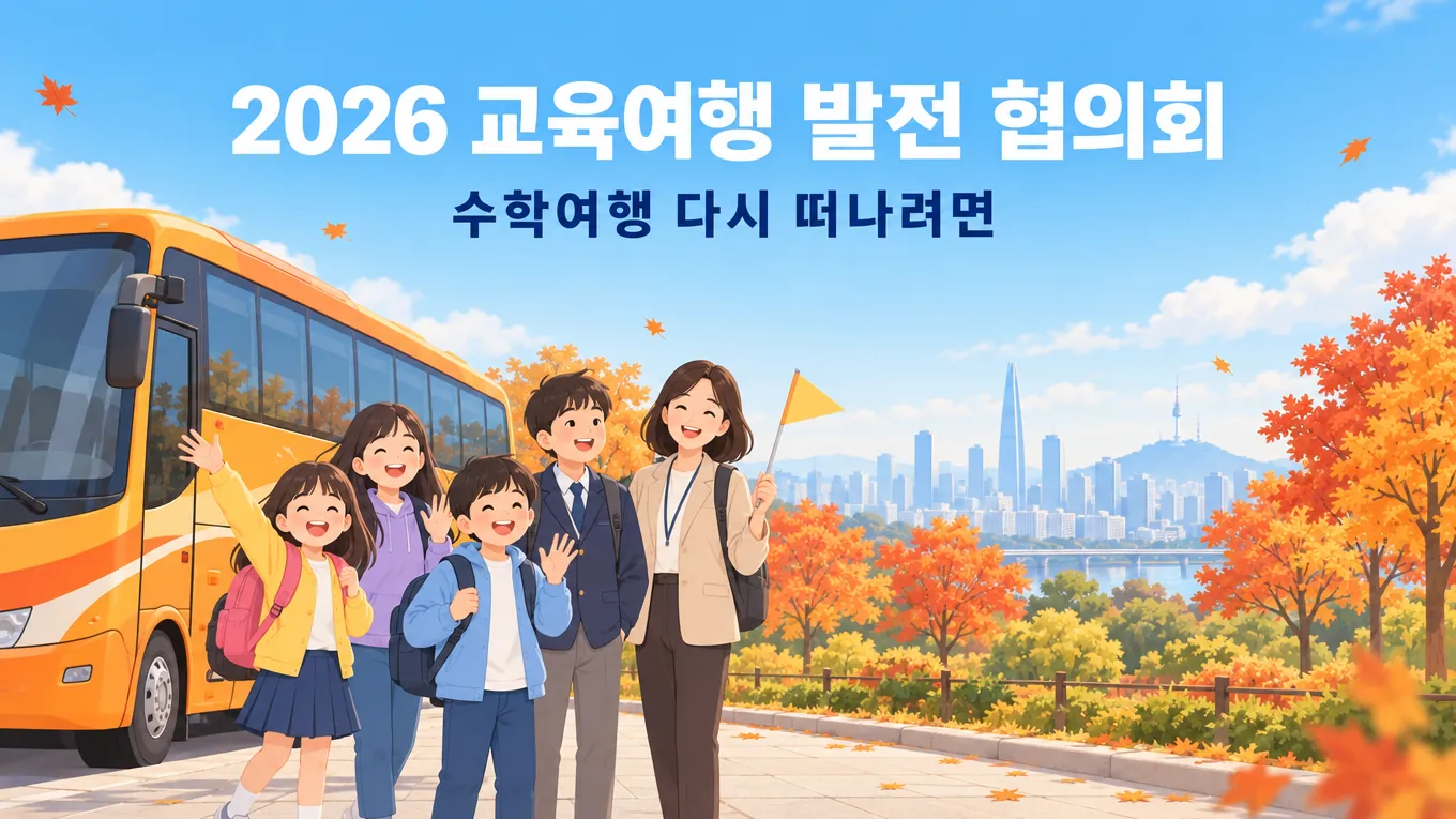 교육여행 발전 협의회 2026, 수학여행 다시 떠나려면 무엇이 달라질까의 핵심 내용을 보여주는 가로형 대표 이미지